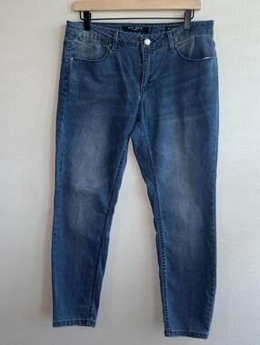 Max Jeans Size 10 Mid Rise Skinny Jeans Blue Wash Stretch Denim Women